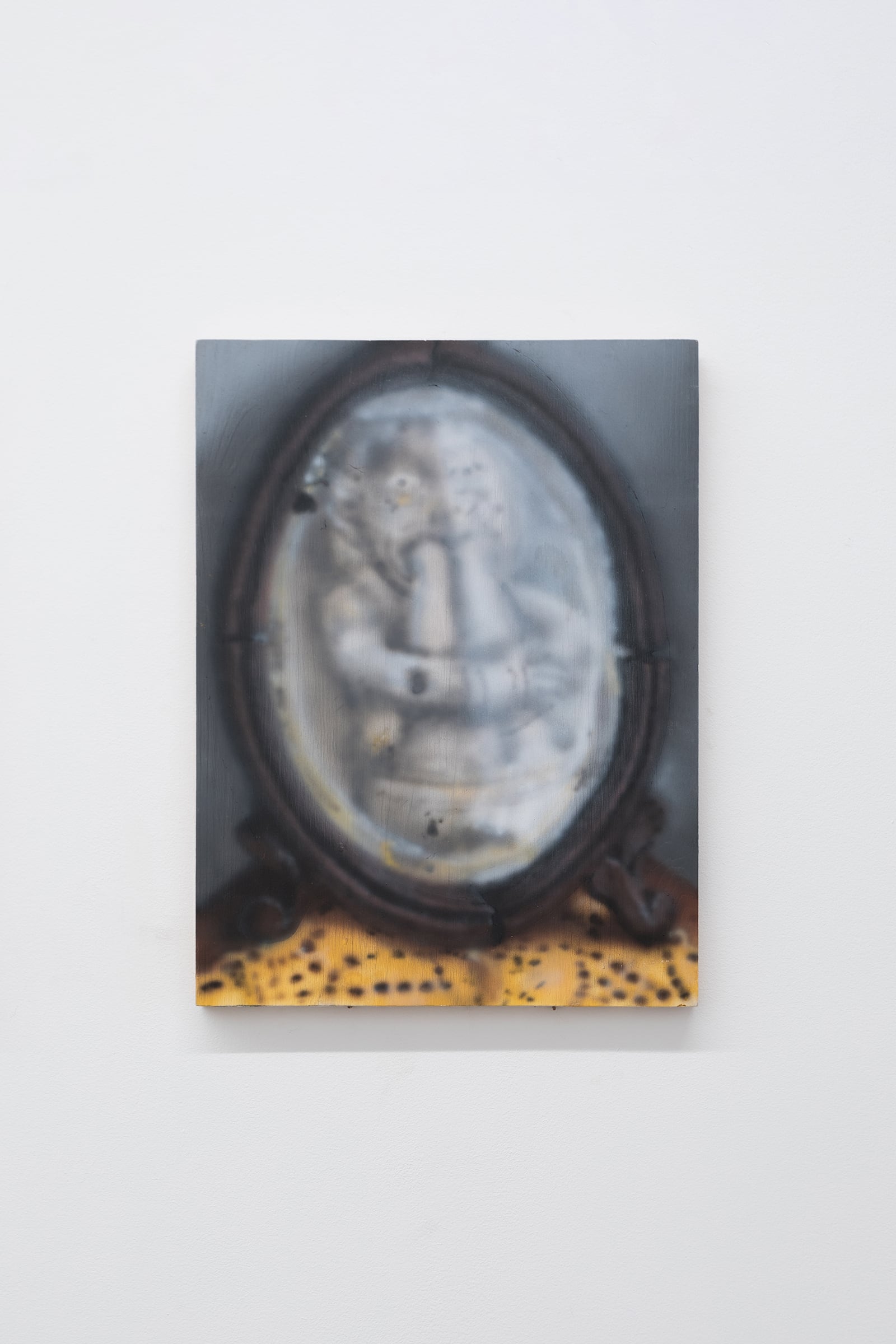 Gleb Trishkin, Untitled, 2023, acrylic on wooden panel, 30 x 40 cm