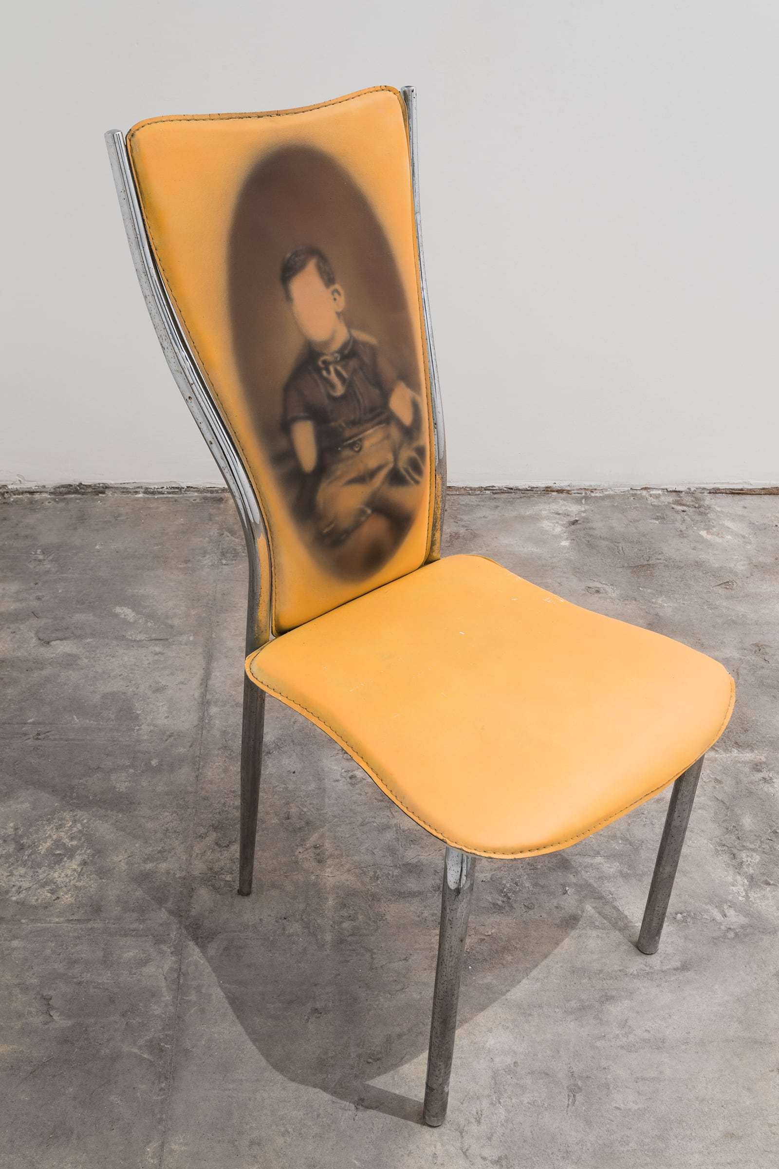 Gleb Trishkin, Untitled, 2023, acrylic on chair, dimensions vary