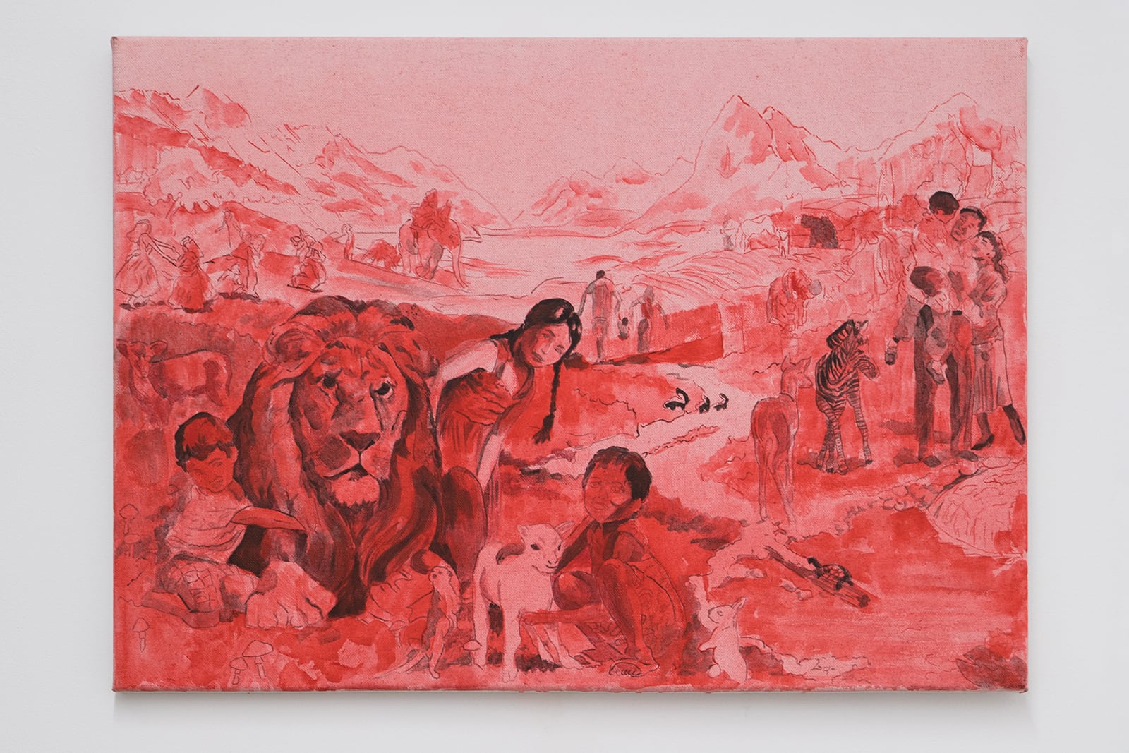 Plague, Untitled, 2023, acrylic on canvas, 70,5 х 50,5 cm