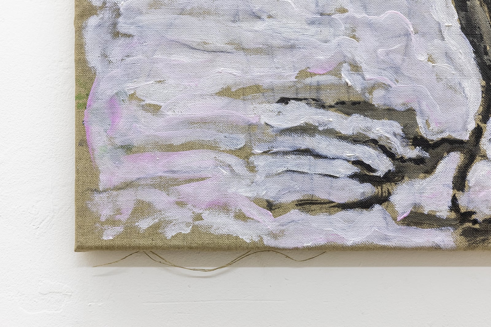 Mira Winding, Winter Landscape (LSD) (detail), 2021, oil on canvas 55 x 75 cm