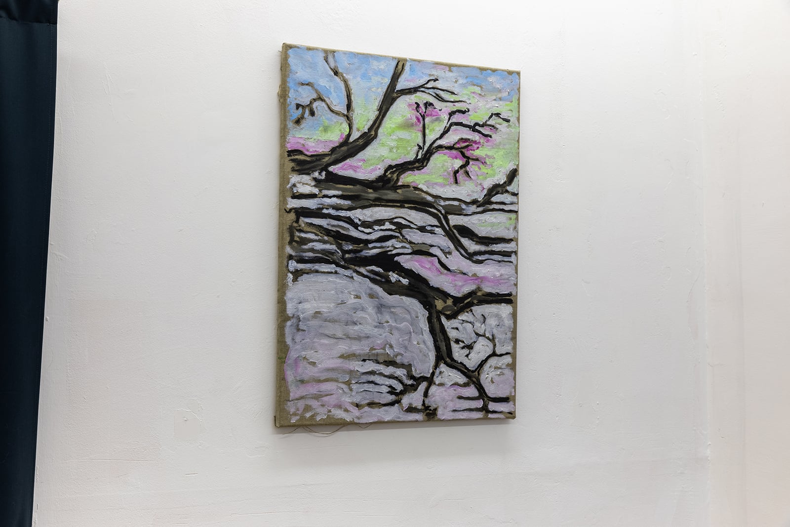 Mira Winding, Winter Landscape (LSD), 2021, oil on canvas 55 x 75 cm
